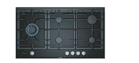 PRS9A6D701 Gas Cooktop – 90cm Black Ceramic with 5 Burners